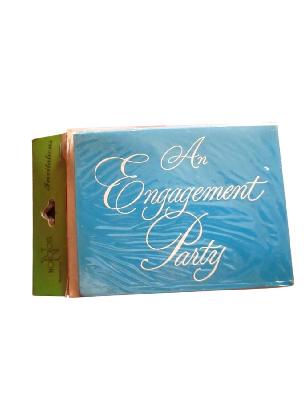 New Vtg 60s Mid Century Print Engagement Party Invitations Cards 12 Pack Norcros